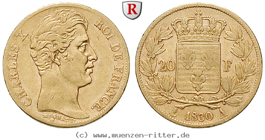 Klicken Sie auf das Bild um es auf Ihrem Rechner zu speichern frankreich-charles-x-20-francs/ag17977.jpg