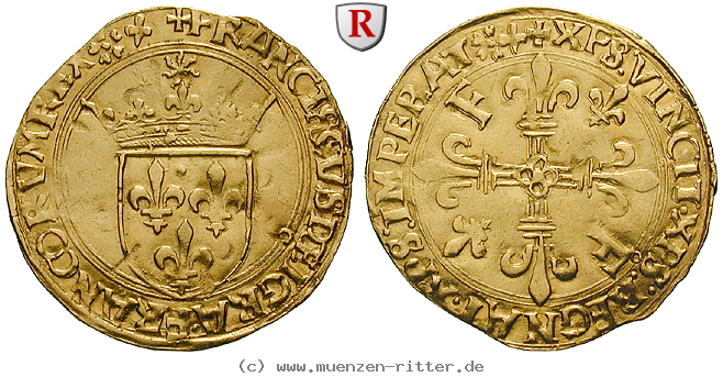 Klicken Sie auf das Bild um es auf Ihrem Rechner zu speichern frankreich-francois-i-ecu-d-or-au-soleil/83278.jpg