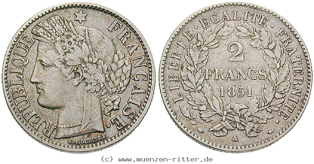 Klicken Sie auf das Bild um es auf Ihrem Rechner zu speichern frankreich-ii-republik-2-francs/ag10859.jpg