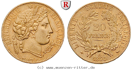 Klicken Sie auf das Bild um es auf Ihrem Rechner zu speichern frankreich-ii-republik-20-francs/27538.jpg