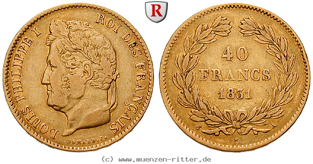 Klicken Sie auf das Bild um es auf Ihrem Rechner zu speichern frankreich-louis-philippe-40-francs/ag17807.jpg