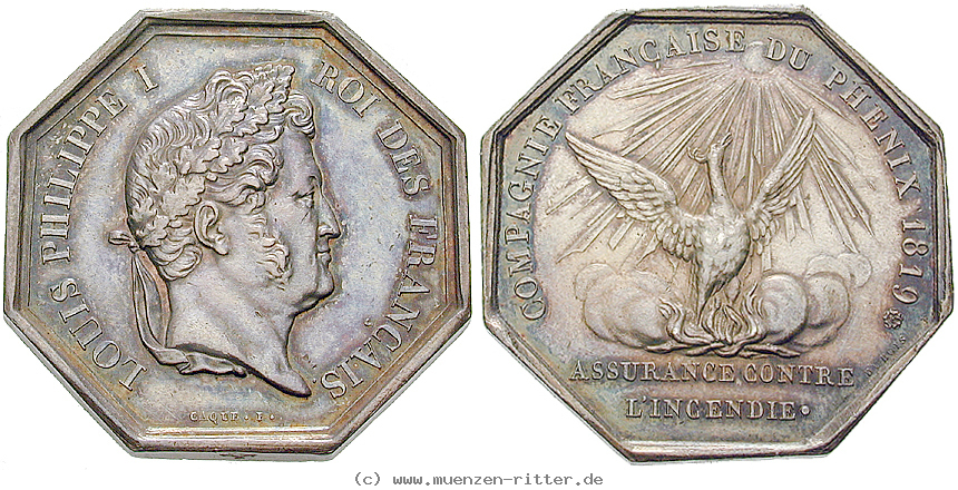 Klicken Sie auf das Bild um es auf Ihrem Rechner zu speichern frankreich-louis-philippe-achteckige-silbermedaille/ag16505.jpg