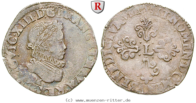 Klicken Sie auf das Bild um es auf Ihrem Rechner zu speichern frankreich-louis-xiii-demi-franc/23768.jpg