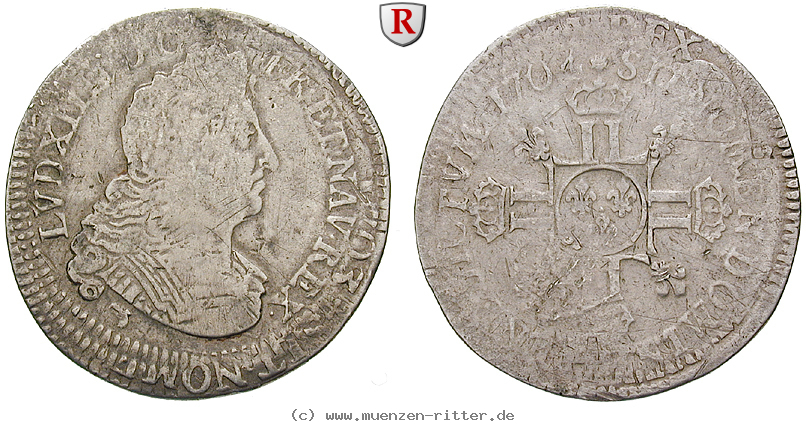 Klicken Sie auf das Bild um es auf Ihrem Rechner zu speichern frankreich-louis-xiv-1-4-ecu-aux-8-l/74841.jpg
