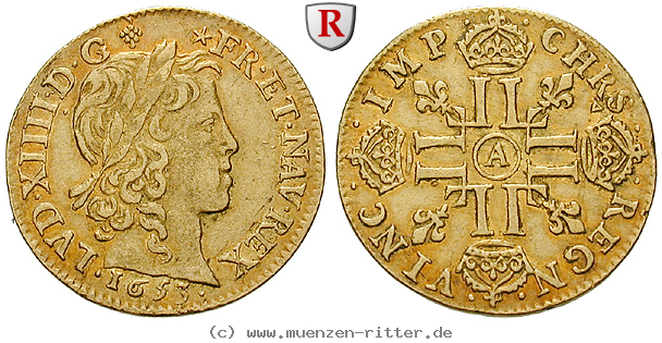 Klicken Sie auf das Bild um es auf Ihrem Rechner zu speichern frankreich-louis-xiv-louis-d-or--la-m-che-longue/76847.jpg