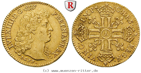 Klicken Sie auf das Bild um es auf Ihrem Rechner zu speichern frankreich-louis-xiv-louis-d-or--la-tete-nue/88669.jpg