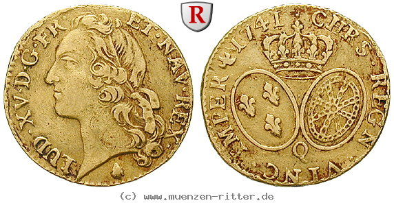 Klicken Sie auf das Bild um es auf Ihrem Rechner zu speichern frankreich-louis-xv-louis-d-or-au-bandeau/50830.jpg