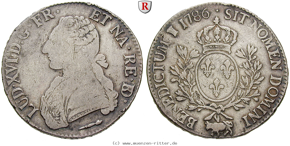 Klicken Sie auf das Bild um es auf Ihrem Rechner zu speichern frankreich-louis-xvi-ecu-aux-lauriers-du-b-arn/82952.jpg