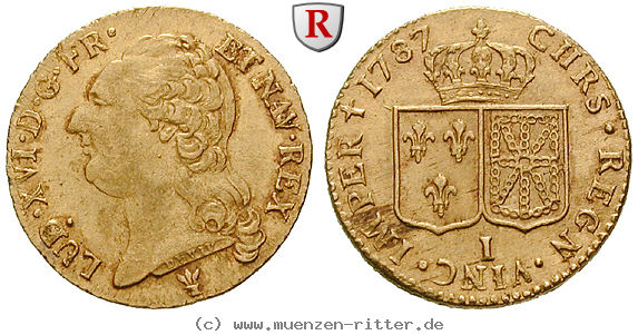 Klicken Sie auf das Bild um es auf Ihrem Rechner zu speichern frankreich-louis-xvi-louis-d-or-au-buste-nue/27710.jpg