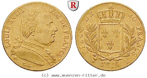 Klicken Sie auf das Bild um es auf Ihrem Rechner zu speichern frankreich-louis-xviii-20-francs/58021.jpg