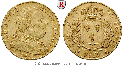 Klicken Sie auf das Bild um es auf Ihrem Rechner zu speichern frankreich-louis-xviii-20-francs/84374.jpg
