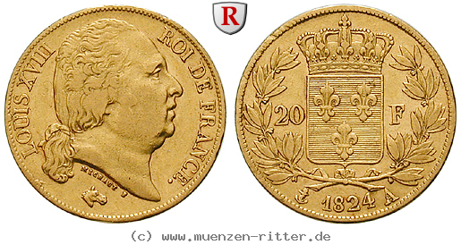 Klicken Sie auf das Bild um es auf Ihrem Rechner zu speichern frankreich-louis-xviii-20-francs/87631.jpg