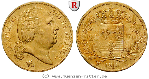 Klicken Sie auf das Bild um es auf Ihrem Rechner zu speichern frankreich-louis-xviii-20-francs/95880.jpg