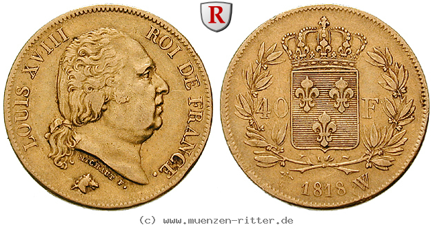 Klicken Sie auf das Bild um es auf Ihrem Rechner zu speichern frankreich-louis-xviii-40-francs/48505.jpg