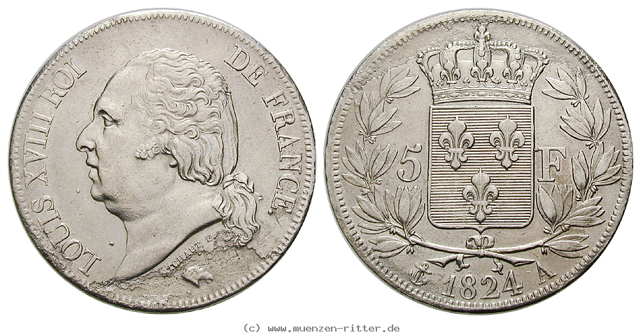 Klicken Sie auf das Bild um es auf Ihrem Rechner zu speichern frankreich-louis-xviii-5-francs/24864.jpg