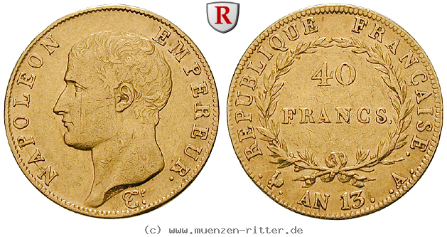 Klicken Sie auf das Bild um es auf Ihrem Rechner zu speichern frankreich-napoleon-i--kaiser-40-francs/98861.jpg