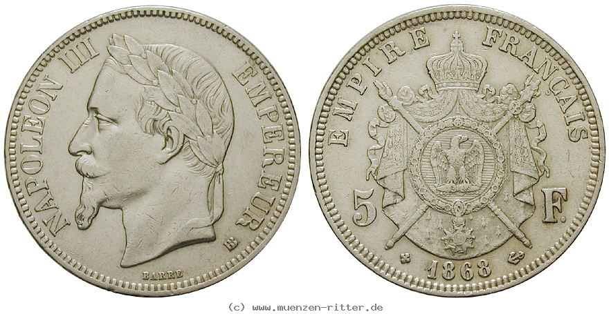 Klicken Sie auf das Bild um es auf Ihrem Rechner zu speichern frankreich-napoleon-iii-5-francs/46201.jpg