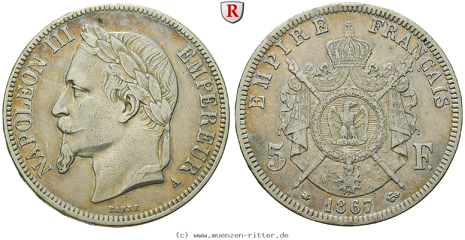 Klicken Sie auf das Bild um es auf Ihrem Rechner zu speichern frankreich-napoleon-iii-5-francs/66982.jpg