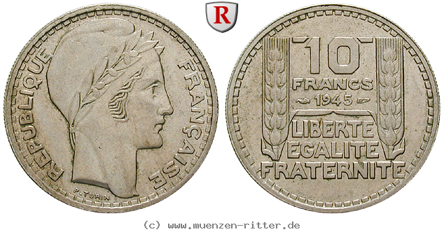 Klicken Sie auf das Bild um es auf Ihrem Rechner zu speichern frankreich-provisorische-regierung-10-francs/82975.jpg