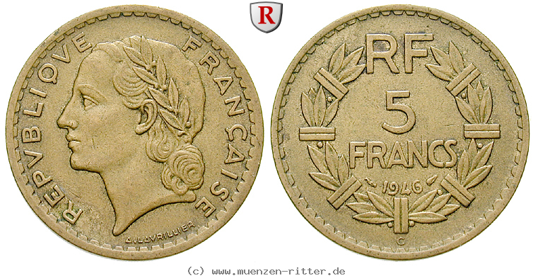 Klicken Sie auf das Bild um es auf Ihrem Rechner zu speichern frankreich-provisorische-regierung-5-francs/67824.jpg