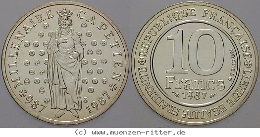 Klicken Sie auf das Bild um es auf Ihrem Rechner zu speichern frankreich-v-republik-10-francs/ag15453.jpg