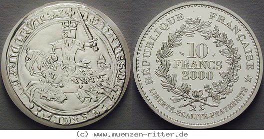 Klicken Sie auf das Bild um es auf Ihrem Rechner zu speichern frankreich-v-republik-10-francs/ag15493.jpg