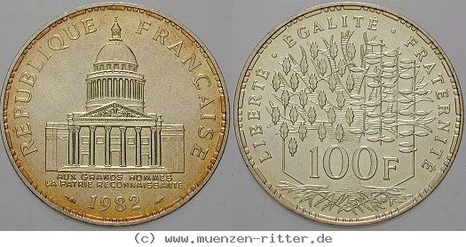 Klicken Sie auf das Bild um es auf Ihrem Rechner zu speichern frankreich-v-republik-100-francs/ag15443.jpg