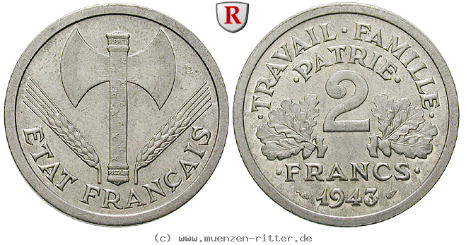 Klicken Sie auf das Bild um es auf Ihrem Rechner zu speichern frankreich-vichy--regierung-2-francs/67808.jpg