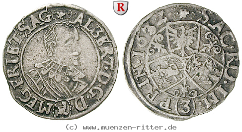 Klicken Sie auf das Bild um es auf Ihrem Rechner zu speichern friedland-und-sagan-herzogtum-albrecht-von-wallenstein-groschen-3-kreuzer/73297.jpg