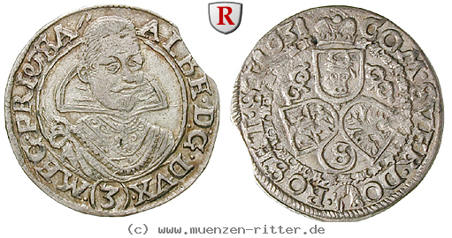 Klicken Sie auf das Bild um es auf Ihrem Rechner zu speichern friedland-und-sagan-herzogtum-albrecht-von-wallenstein-groschen-3-kreuzer/73300.jpg