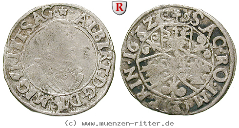 Klicken Sie auf das Bild um es auf Ihrem Rechner zu speichern friedland-und-sagan-herzogtum-albrecht-von-wallenstein-groschen-3-kreuzer/73594.jpg