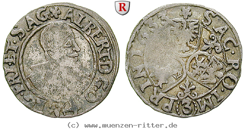 Klicken Sie auf das Bild um es auf Ihrem Rechner zu speichern friedland-und-sagan-herzogtum-albrecht-von-wallenstein-groschen-3-kreuzer/77833.jpg