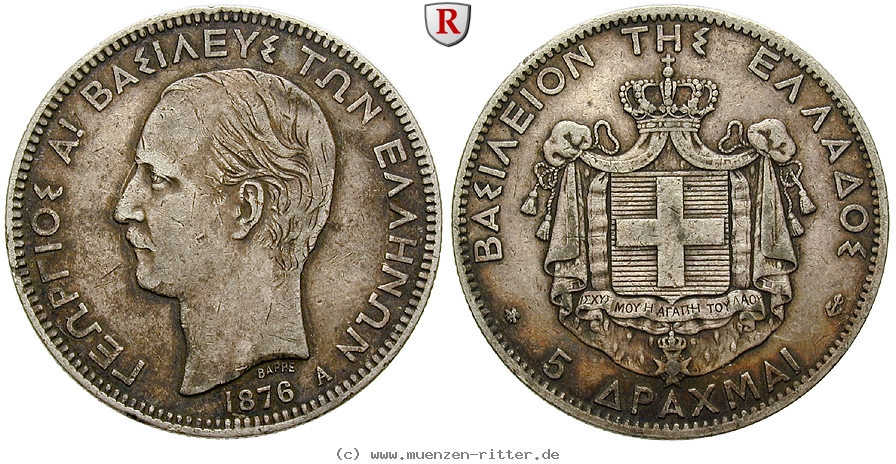 Klicken Sie auf das Bild um es auf Ihrem Rechner zu speichern griechenland-georg-i-5-drachmai/103219.jpg