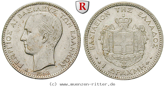 Klicken Sie auf das Bild um es auf Ihrem Rechner zu speichern griechenland-georg-i-drachme/31708.jpg