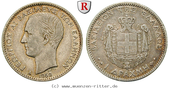Klicken Sie auf das Bild um es auf Ihrem Rechner zu speichern griechenland-georg-i-drachme/63859.jpg