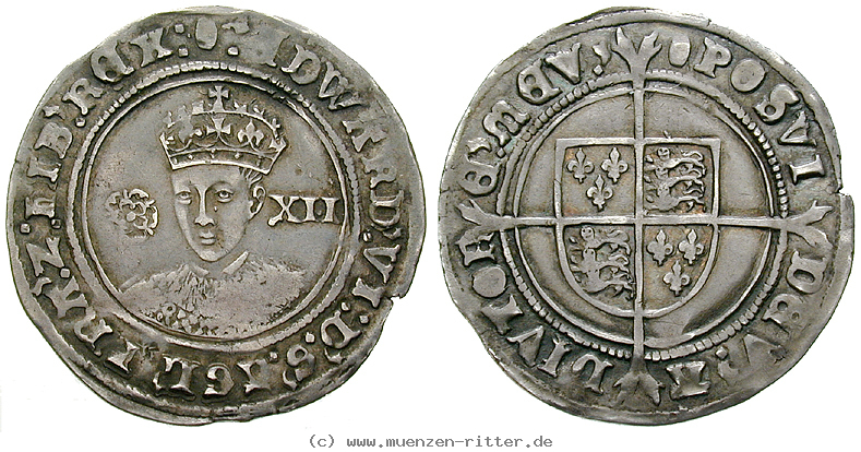 Klicken Sie auf das Bild um es auf Ihrem Rechner zu speichern grossbritannien-edward-vi-shilling/32563.jpg