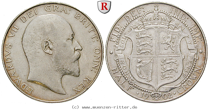 Klicken Sie auf das Bild um es auf Ihrem Rechner zu speichern grossbritannien-edward-vii-halfcrown/80545.jpg