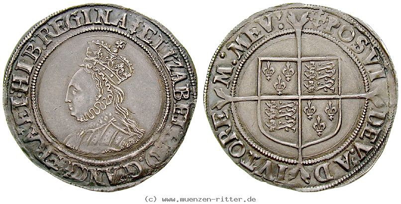 Klicken Sie auf das Bild um es auf Ihrem Rechner zu speichern grossbritannien-elizabeth-i-shilling/46054.jpg