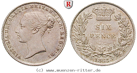 Klicken Sie auf das Bild um es auf Ihrem Rechner zu speichern grossbritannien-victoria-sixpence/22695.jpg