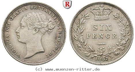 Klicken Sie auf das Bild um es auf Ihrem Rechner zu speichern grossbritannien-victoria-sixpence/74275.jpg