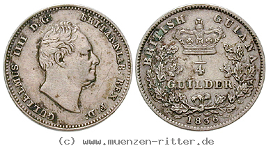 Klicken Sie auf das Bild um es auf Ihrem Rechner zu speichern guyana-william-iv-1-4-guilder/13875.jpg