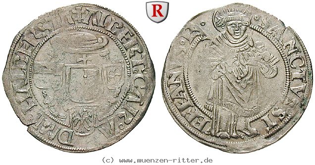 Klicken Sie auf das Bild um es auf Ihrem Rechner zu speichern halberstadt-bistum-albrecht-von-brandenburg-breitgroschen/69761.jpg