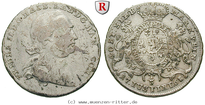 Klicken Sie auf das Bild um es auf Ihrem Rechner zu speichern hessen-friedrich-ii-1-4-konventionstaler/31480.jpg