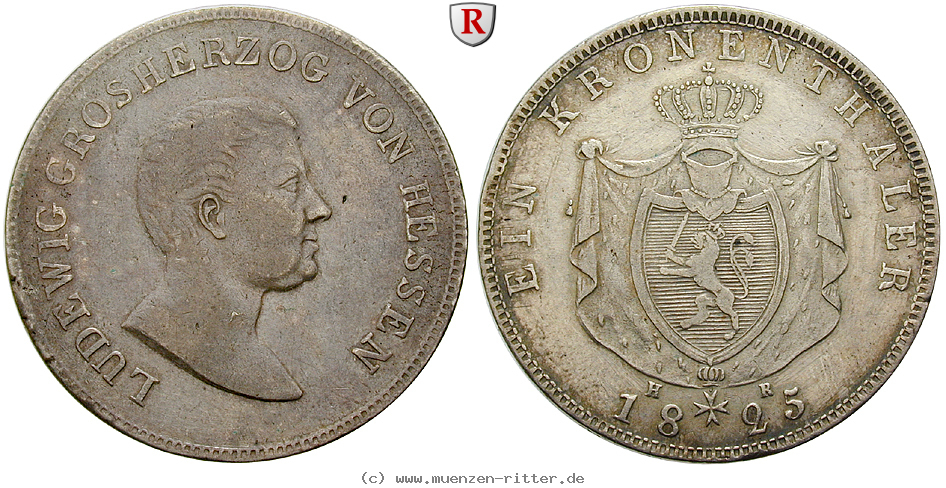 Klicken Sie auf das Bild um es auf Ihrem Rechner zu speichern hessen-ludwig-i-taler/29160.jpg