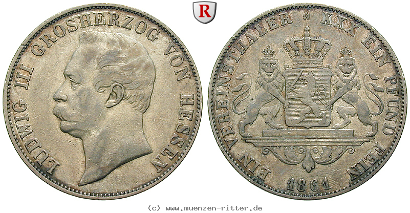 Klicken Sie auf das Bild um es auf Ihrem Rechner zu speichern hessen-ludwig-iii-vereinstaler/101074.jpg