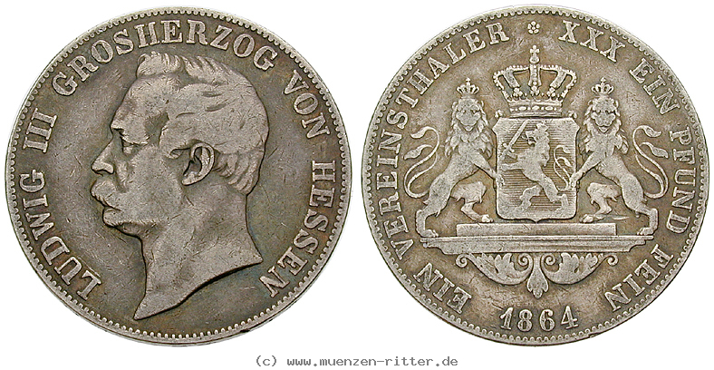 Klicken Sie auf das Bild um es auf Ihrem Rechner zu speichern hessen-ludwig-iii-vereinstaler/19126.jpg