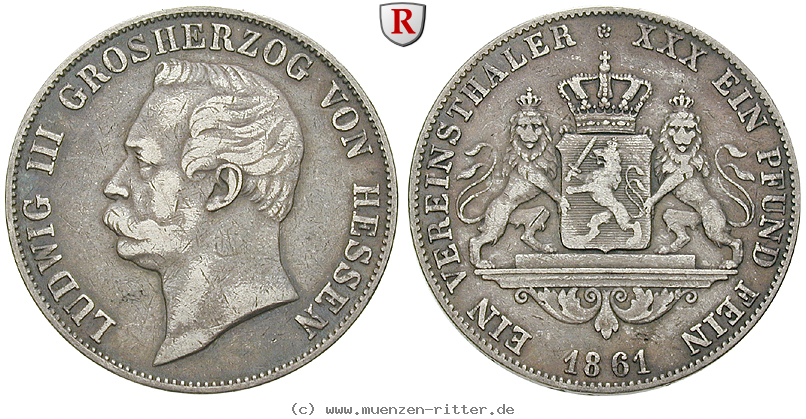 Klicken Sie auf das Bild um es auf Ihrem Rechner zu speichern hessen-ludwig-iii-vereinstaler/76279.jpg