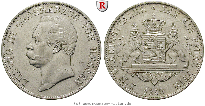 Klicken Sie auf das Bild um es auf Ihrem Rechner zu speichern hessen-ludwig-iii-vereinstaler/85118.jpg