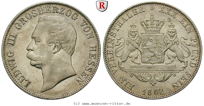 Klicken Sie auf das Bild um es auf Ihrem Rechner zu speichern hessen-ludwig-iii-vereinstaler/88228.jpg
