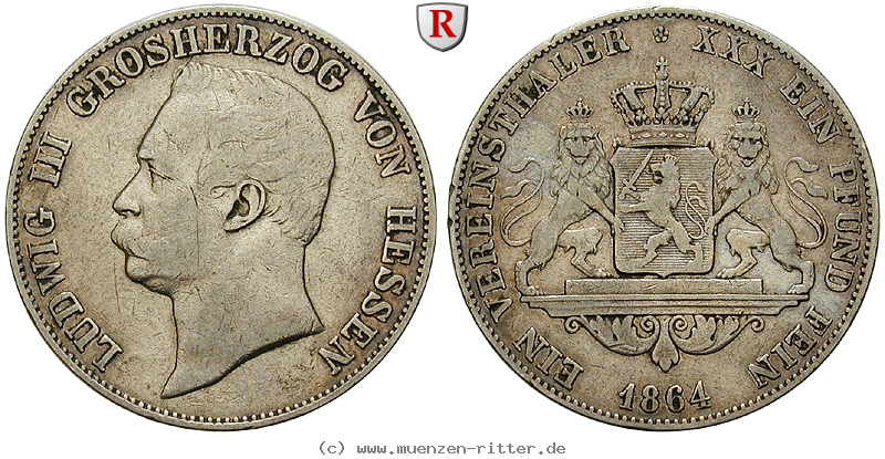 Klicken Sie auf das Bild um es auf Ihrem Rechner zu speichern hessen-ludwig-iii-vereinstaler/98780.jpg